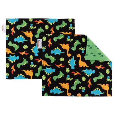 Dinosaurs, Black Placemat, 2-ply, Set of 2-placemat-myfunkins.ca
