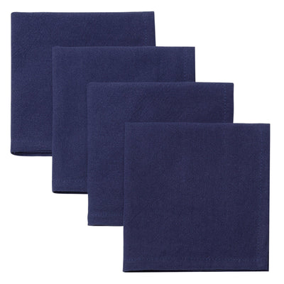 Single-Ply Navy Blue Napkin Set-Napkin, Sand Wash-myfunkins.ca