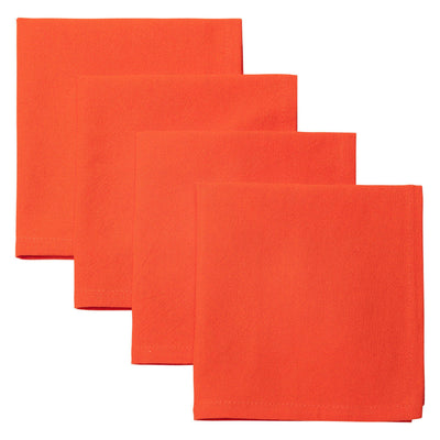 Single-Ply Orange Napkin Set-Napkin, Sand Wash-myfunkins.ca
